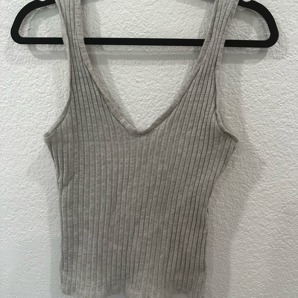 Treasure & Bond Grey Knitted Tank Top Size M